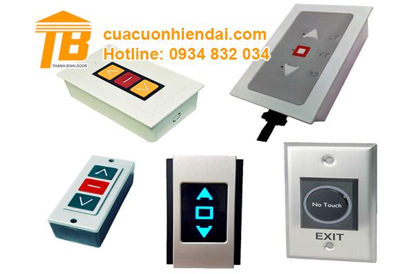 Nút nhấn công tắc cửa cuốn âm tường là gì?